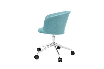 Kendo Swivel office chair with 5 wheels - Icicle-polished aluminium - Hem
