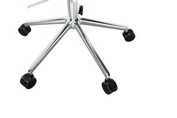 Kendo Swivel office chair with 5 wheels - Icicle-polished aluminium - Hem