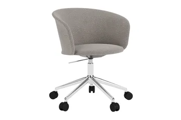 Kendo Swivel office chair with 5 wheels - Porcelain-polished aluminium - Hem