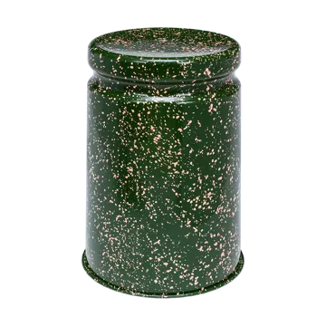 Last stool Ø32x44 cm - Green-pink splatter - Hem
