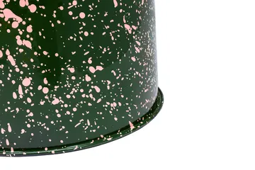 Last stool Ø32x44 cm - Green-pink splatter - Hem