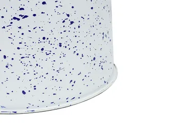 Last stool Ø32x44 cm - White-blue splatter - Hem