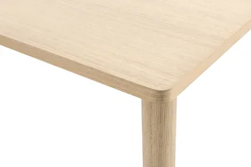 Log dining table 90x180 cm - Oak - Hem