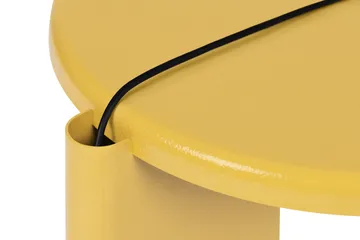 Lolly side table 56 cm - Ochre yellow gloss - Hem