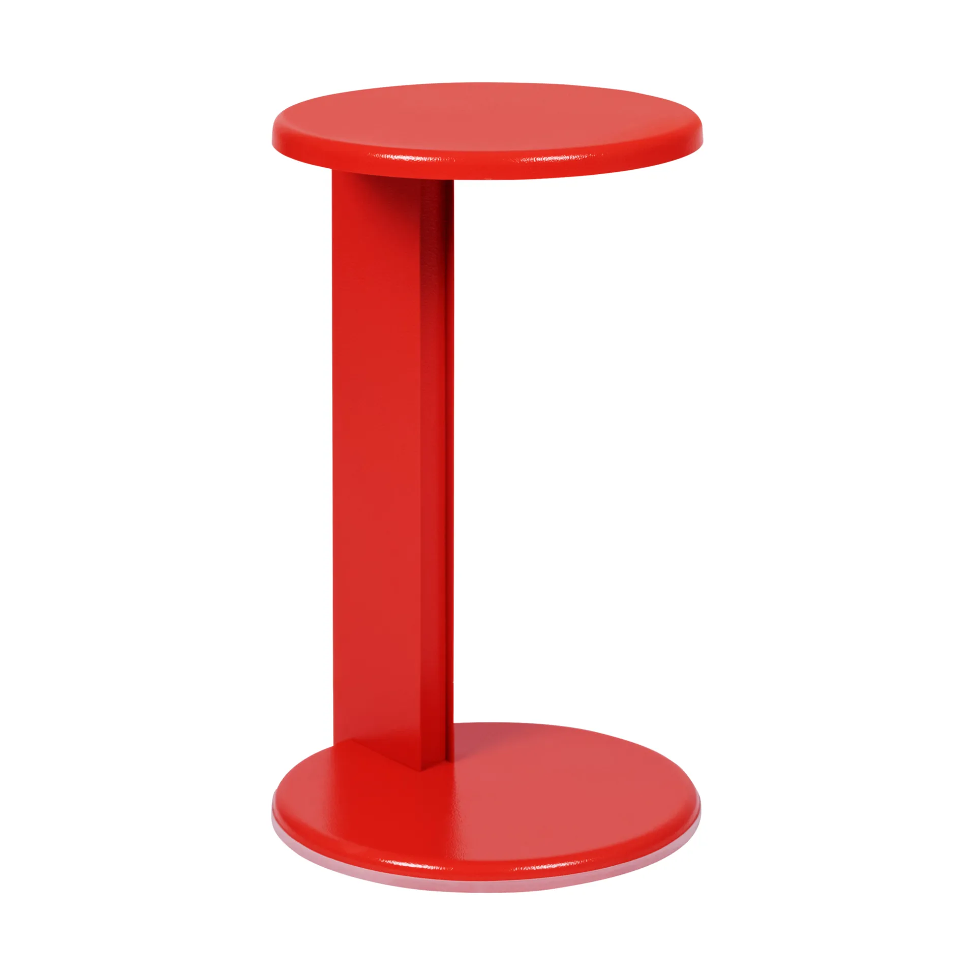 Lolly side table 56 cm, Traffic red gloss Hem