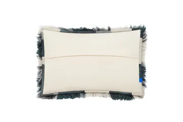 Monster cushion Large 40x60 cm - Dark teal-off white - Hem