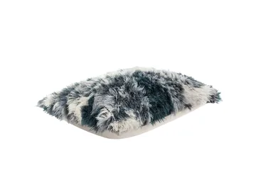 Monster cushion Large 40x60 cm - Dark teal-off white - Hem