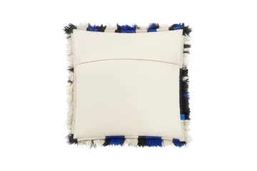 Monster cushion Medium 50x50 cm - Ultramarine blue-off white - Hem