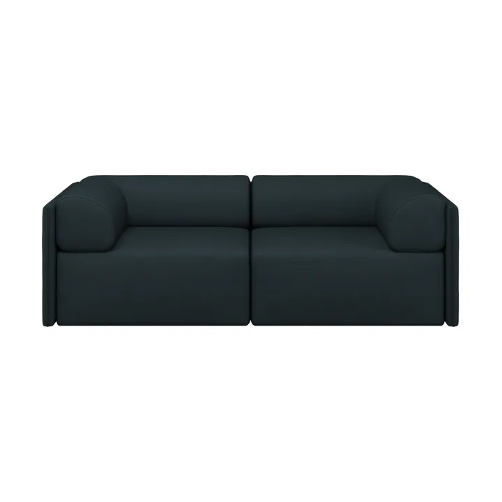 Palo Block 2-seater sofa with arm rest Low 200 cm - Pine - Hem