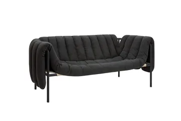 Puffy 2,5-seater sofa 205 cm - Anthracite-black grey - Hem