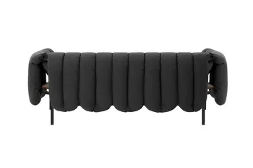 Puffy 2,5-seater sofa 205 cm - Anthracite-black grey - Hem