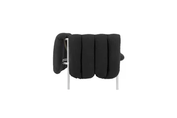Puffy 2,5-seater sofa 205 cm - Anthracite-stainless steel - Hem