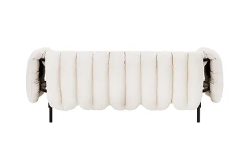 Puffy 2,5-seater sofa 205 cm - Natural-black grey - Hem