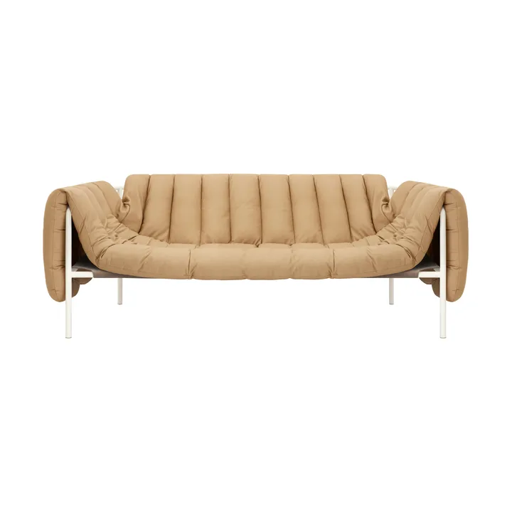 Puffy 2,5-seater sofa 205 cm - Sand leather-cream - Hem