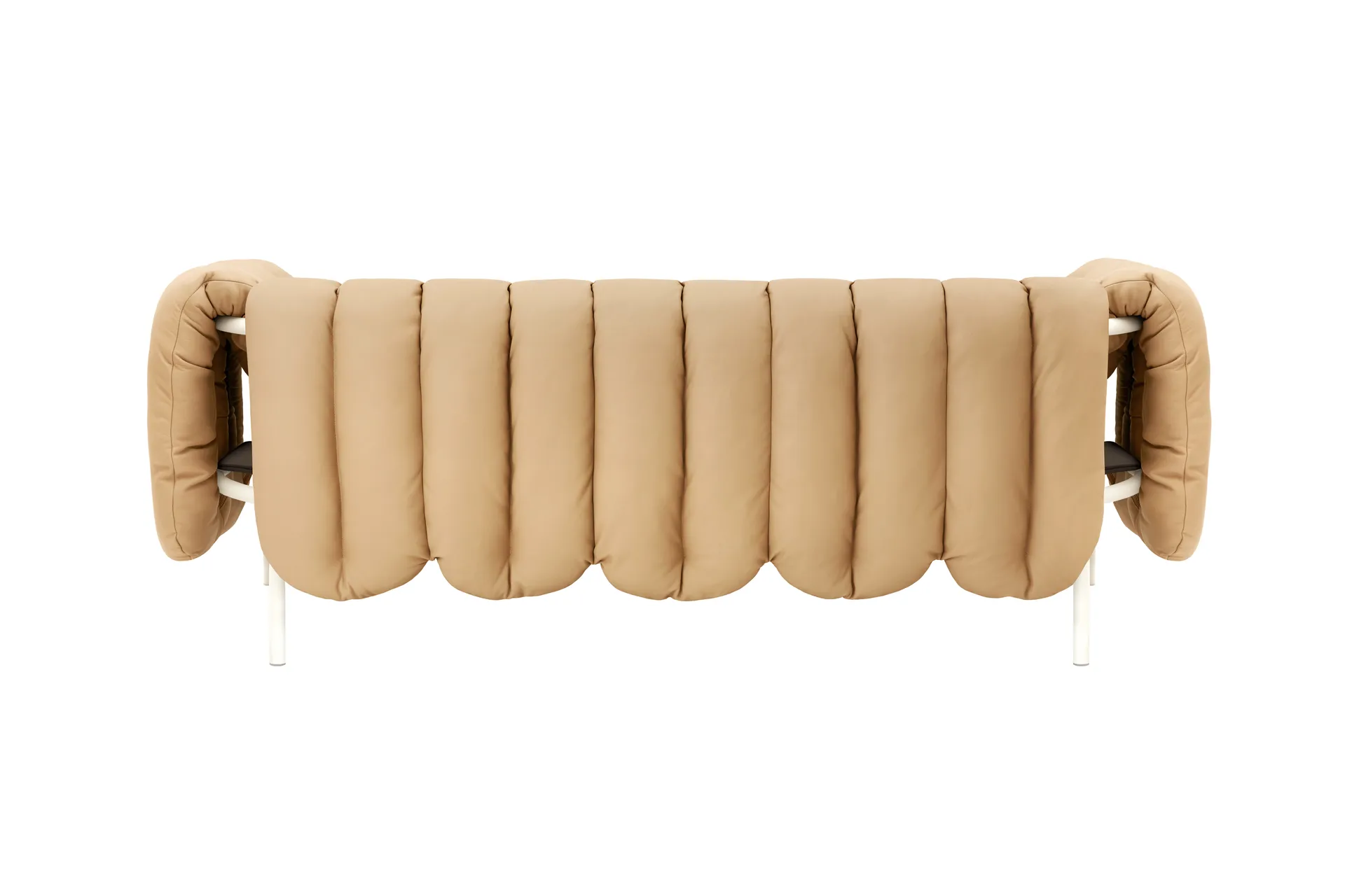 Puffy 2,5-seater sofa 205 cm, Sand leather-cream Hem
