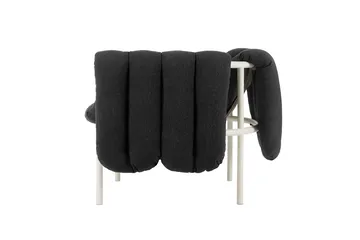 Puffy lounge chair - Anthracite-cream - Hem