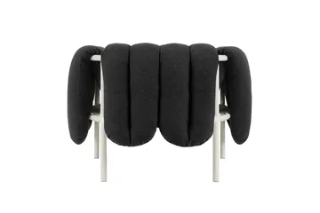 Puffy lounge chair - Anthracite-cream - Hem