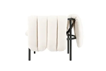 Puffy lounge chair - Natural-black grey - Hem