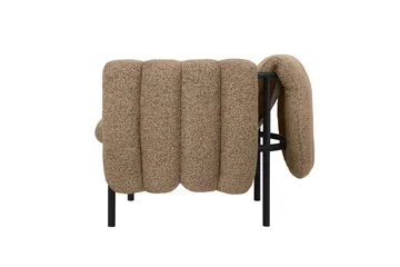 Puffy lounge chair - Sawdust-black grey - Hem