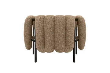 Puffy lounge chair - Sawdust-black grey - Hem