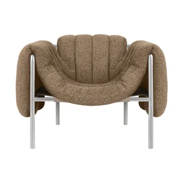 Puffy lounge chair - Sawdust-stainless steel - Hem