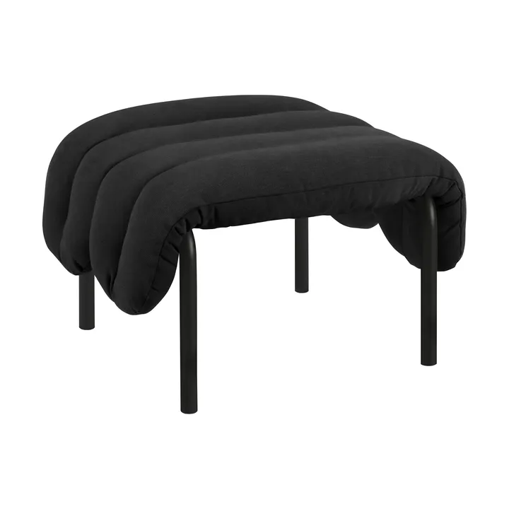 Puffy ottoman 58x67 cm - Anthracite-black grey - Hem