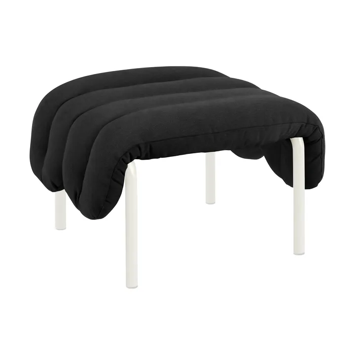 Puffy ottoman 58x67 cm - Anthracite-cream - Hem