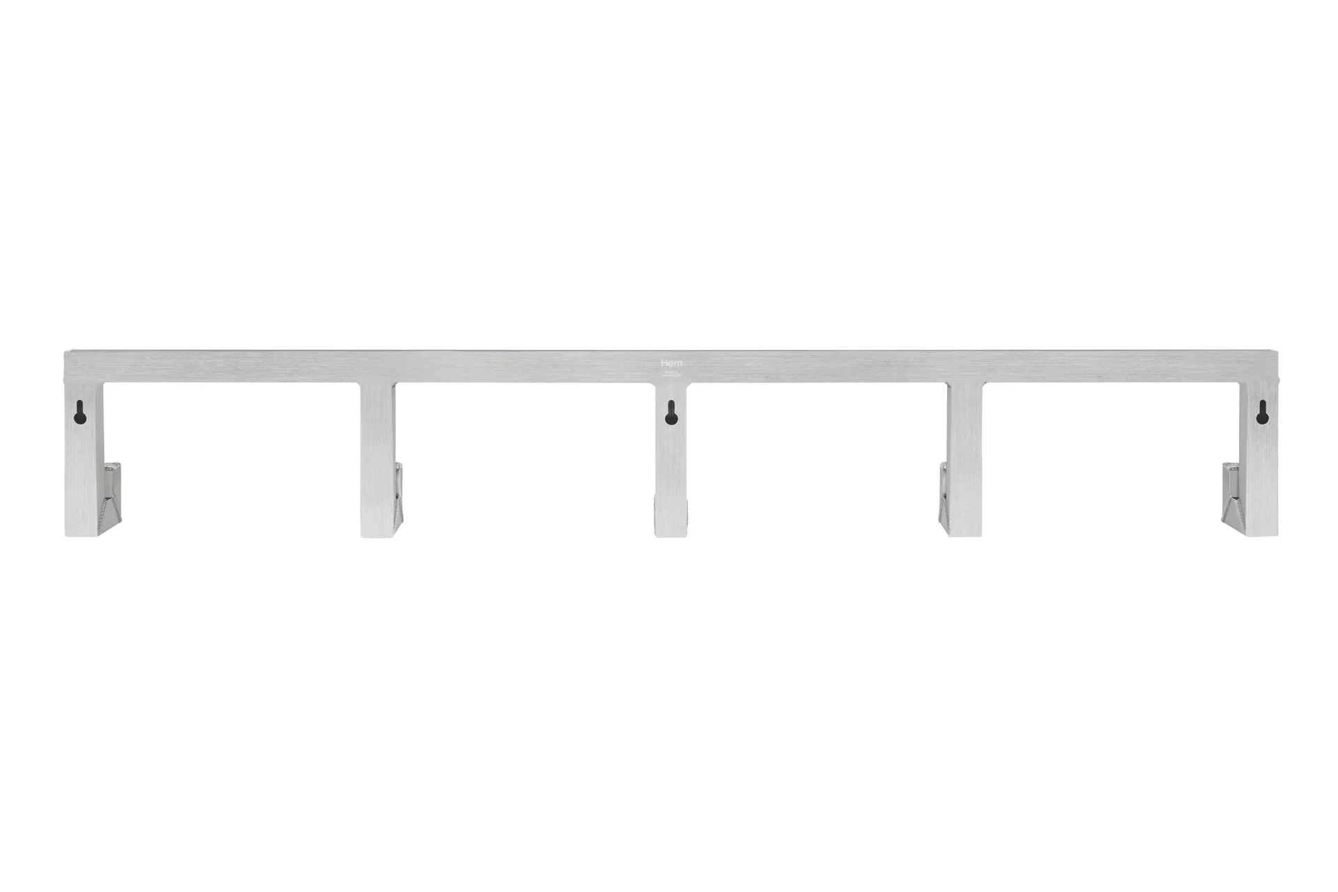 Tig Quintuple hook 115 cm, Brushed aluminum Hem