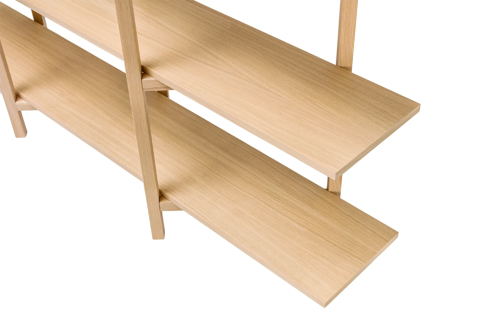 Zig Zag shelf Low 175x100 cm, Oak Hem