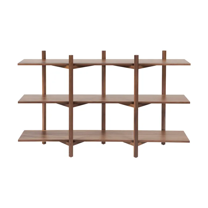Zig Zag shelf Low 175x100 cm - Walnut - Hem