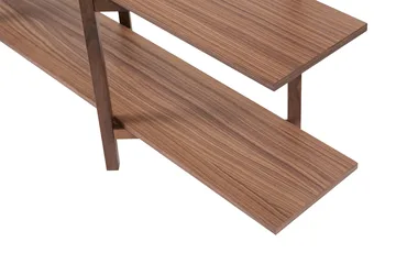 Zig Zag shelf Low 175x100 cm - Walnut - Hem