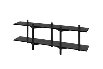Zig Zag shelf Media 194x57 cm - Black - Hem