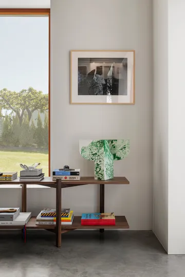 Zig Zag shelf Media 194x57 cm - Walnut - Hem
