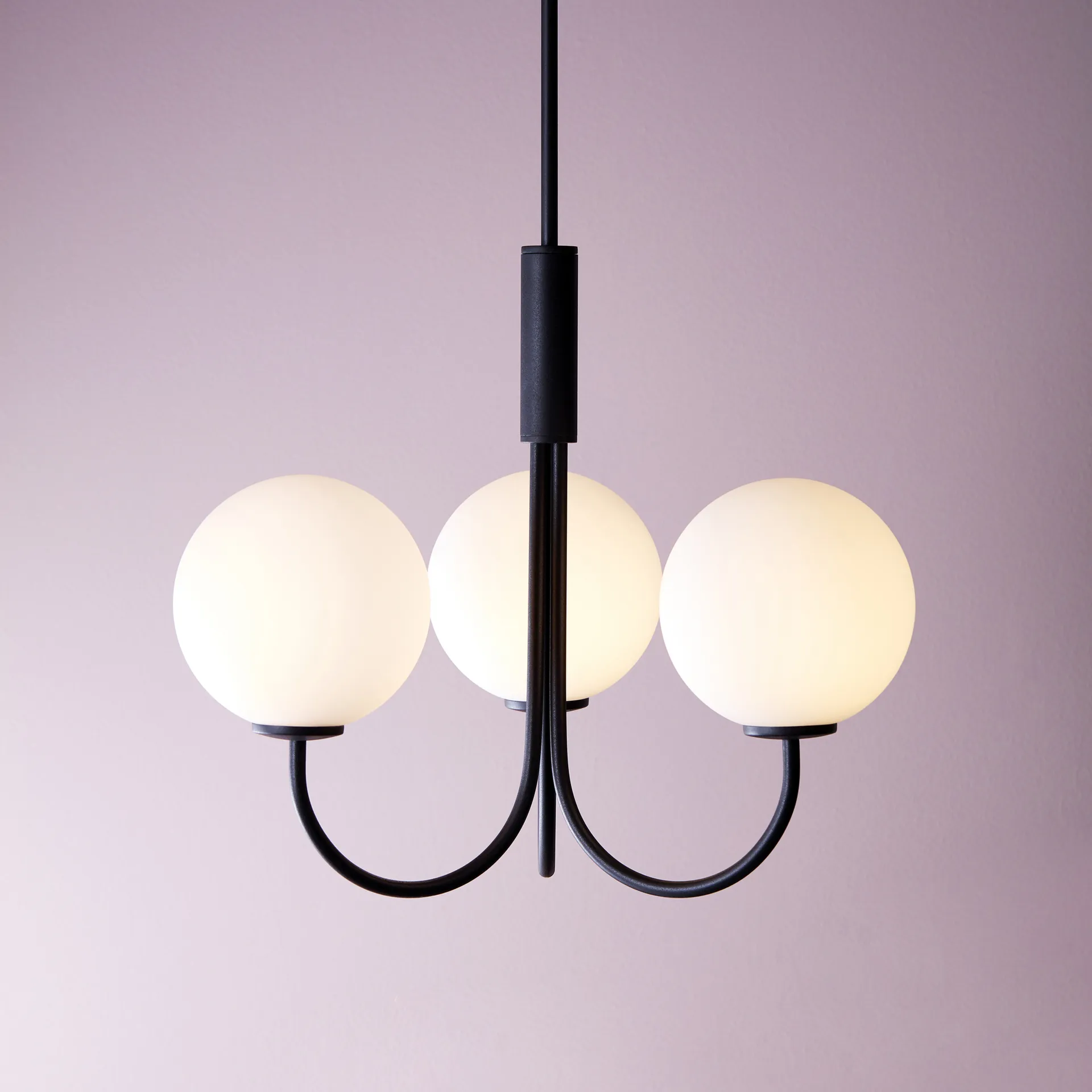 Ballon Chandelier, black, Ø45 cm Herstal