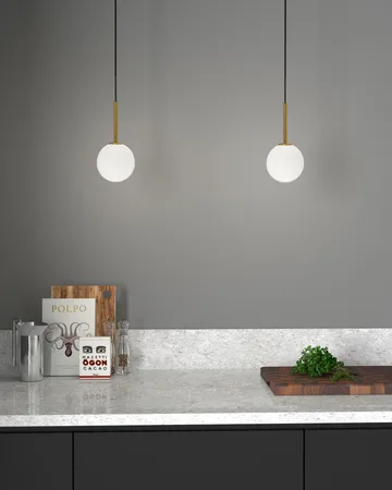 Ballon pendant - White-brass - Herstal