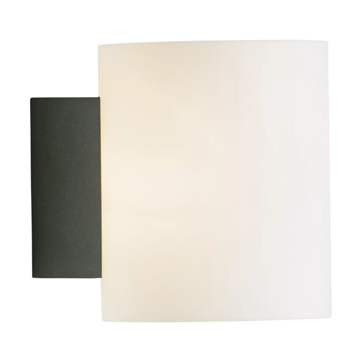 Evoke wall lamp small - Anthracite-opal glass - Herstal