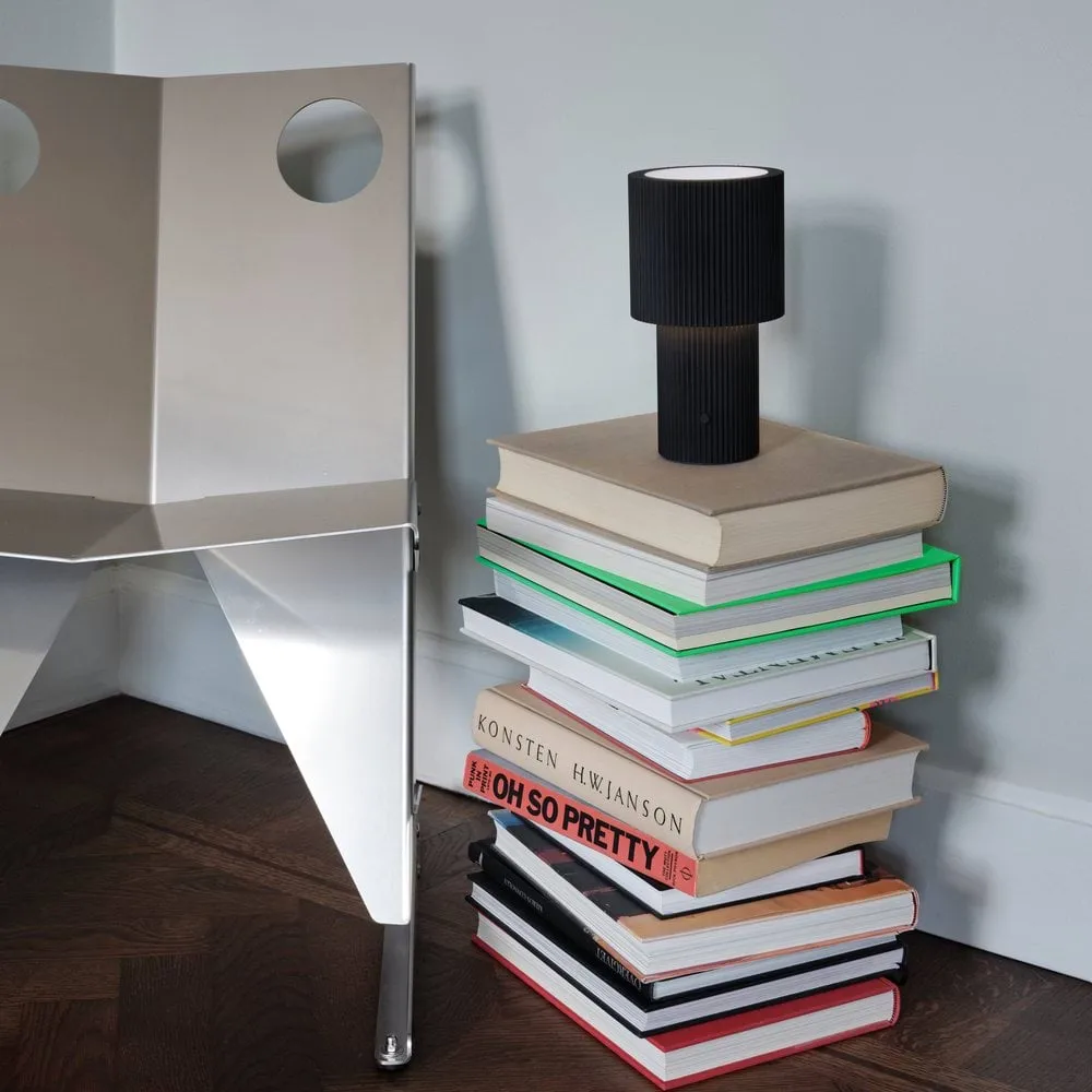 Iluma portable table lamp, Jet black Herstal