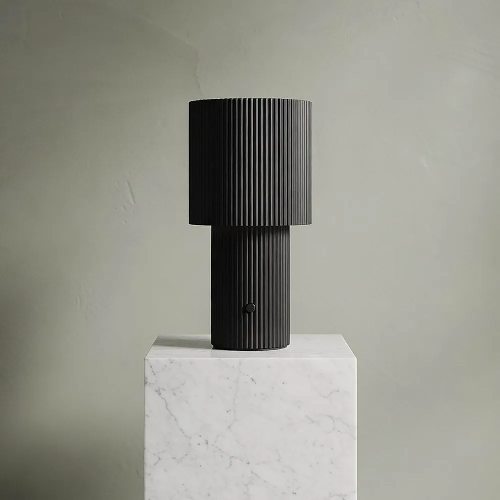 Iluma portable table lamp, Jet black Herstal