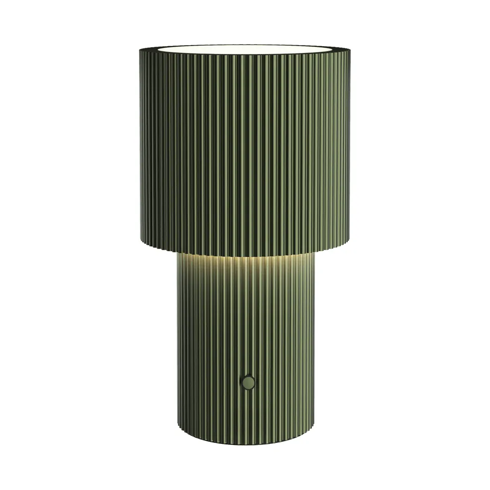 Iluma portable table lamp, Olive green Herstal
