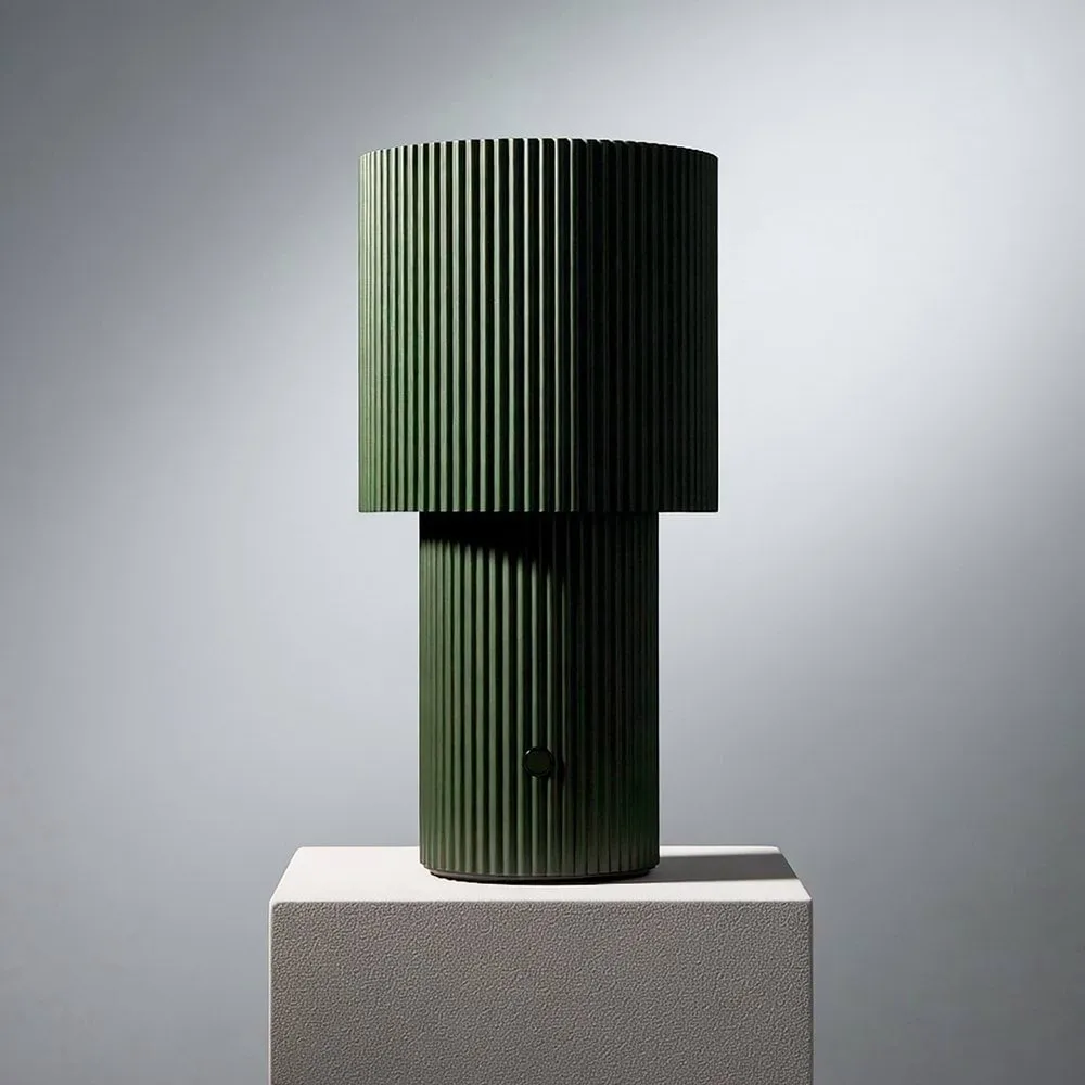 Iluma portable table lamp, Olive green Herstal