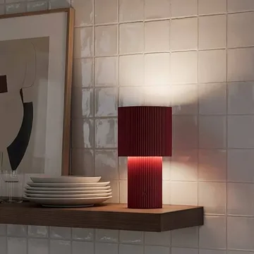 Iluma portable table lamp - Red - Herstal