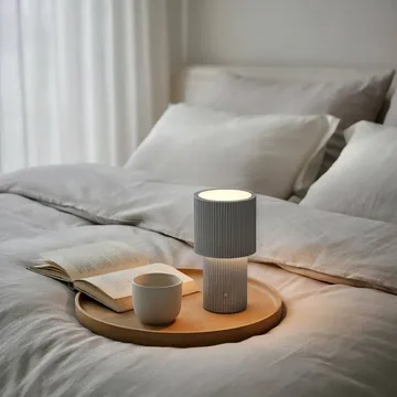 Iluma portable table lamp - Silver - Herstal