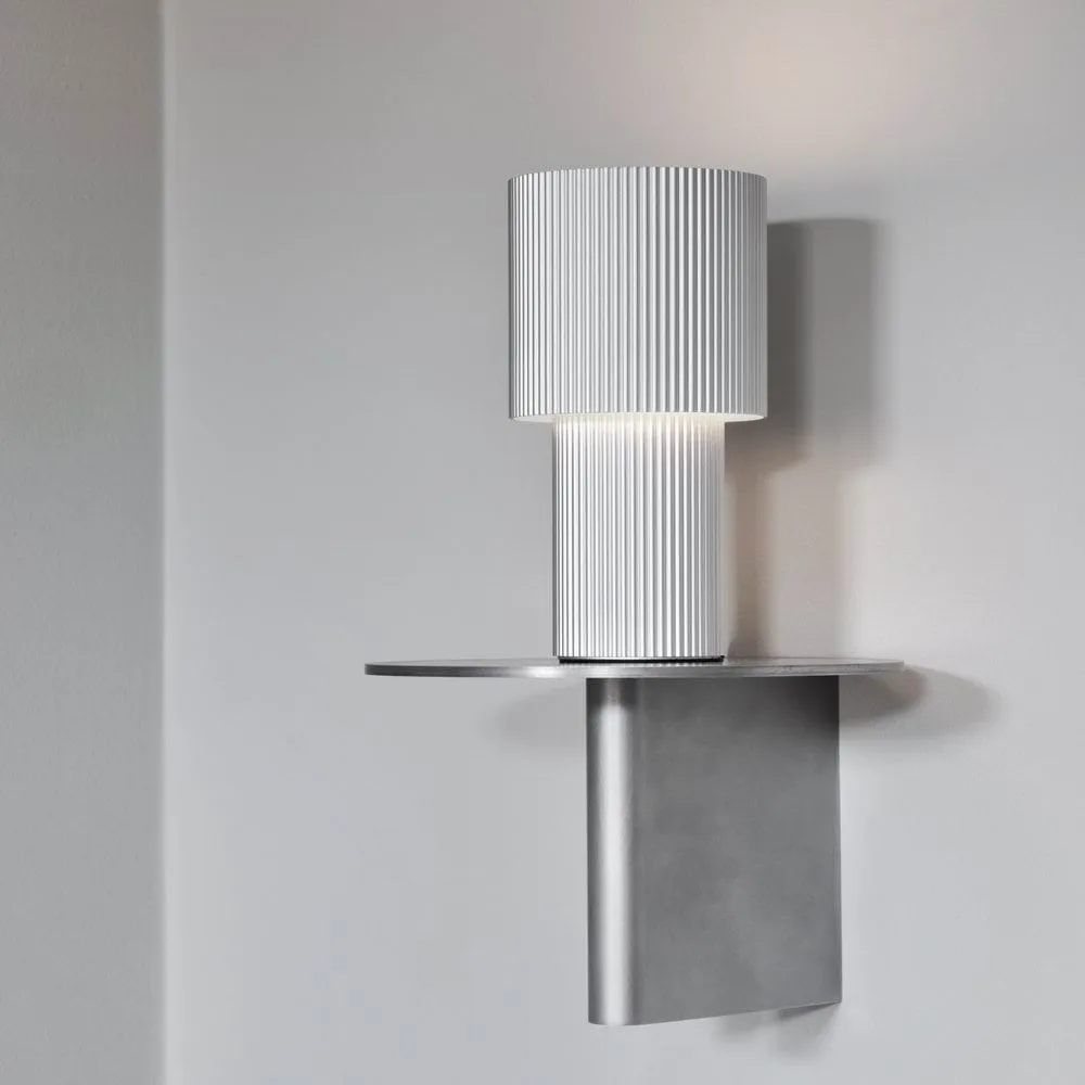 Iluma portable table lamp, Silver Herstal