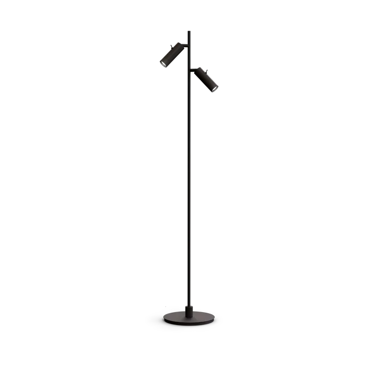 Pipeline floor lamp - Matte black, double - Herstal