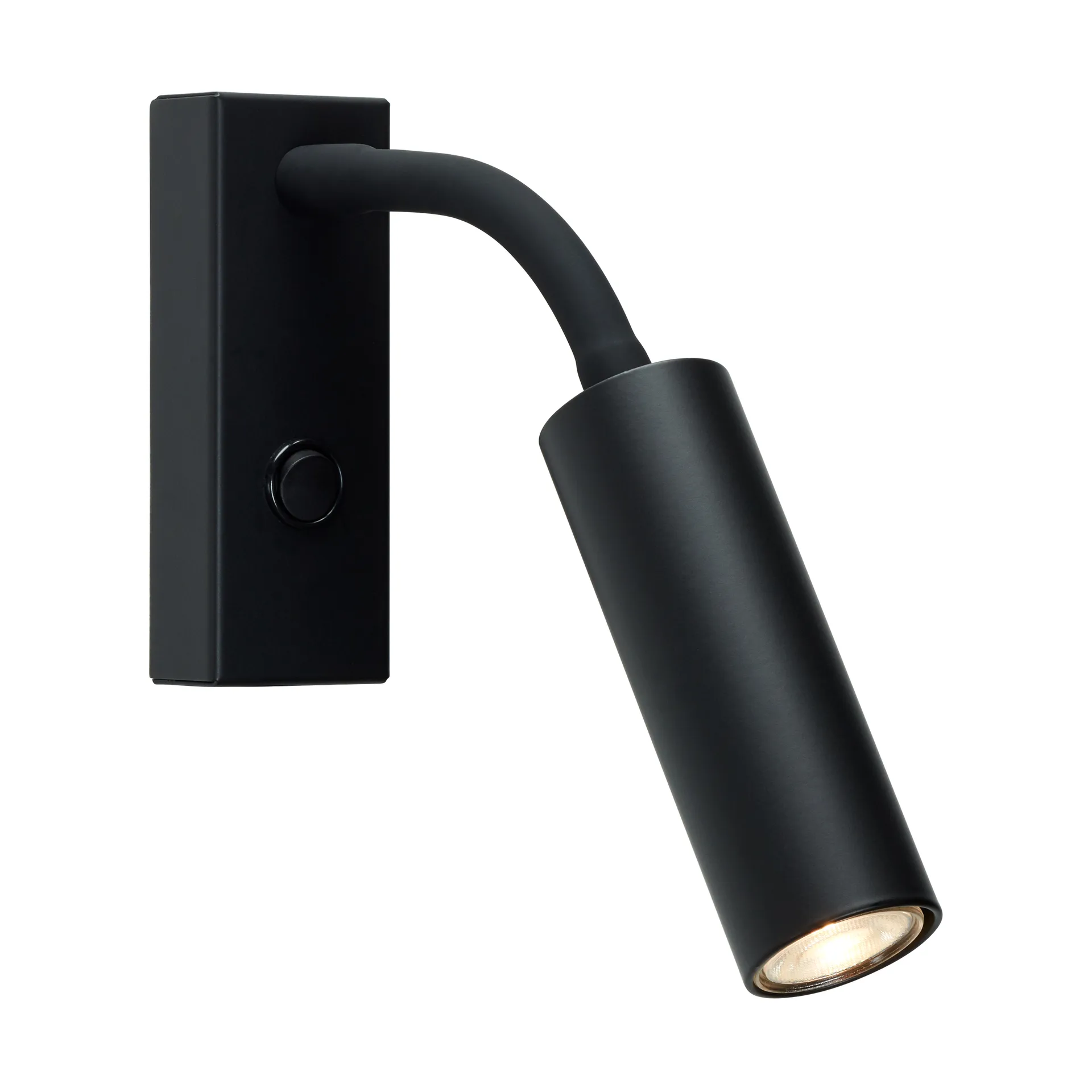 Pipeline wall lamp, Matte black, flex Herstal