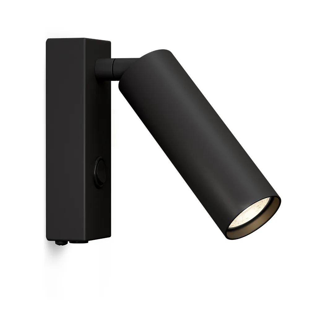 Pipeline wall lamp, Matte black Herstal