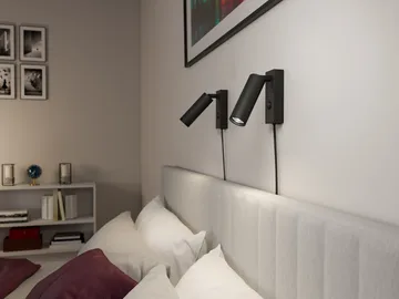 Pipeline wall lamp - Matte black - Herstal