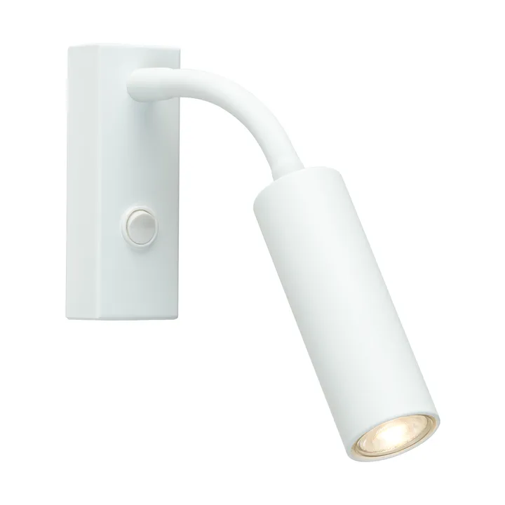 Pipeline wall lamp - Matte white, flex - Herstal