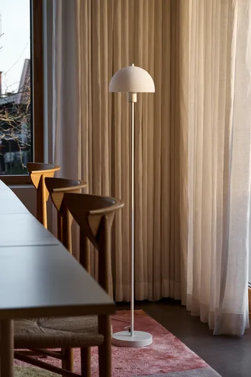 Vienda floor lamp - White-opal glass - Herstal