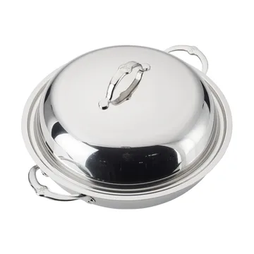 Hestan Probond wok with lid 36 cm - Stainless steel - Hestan